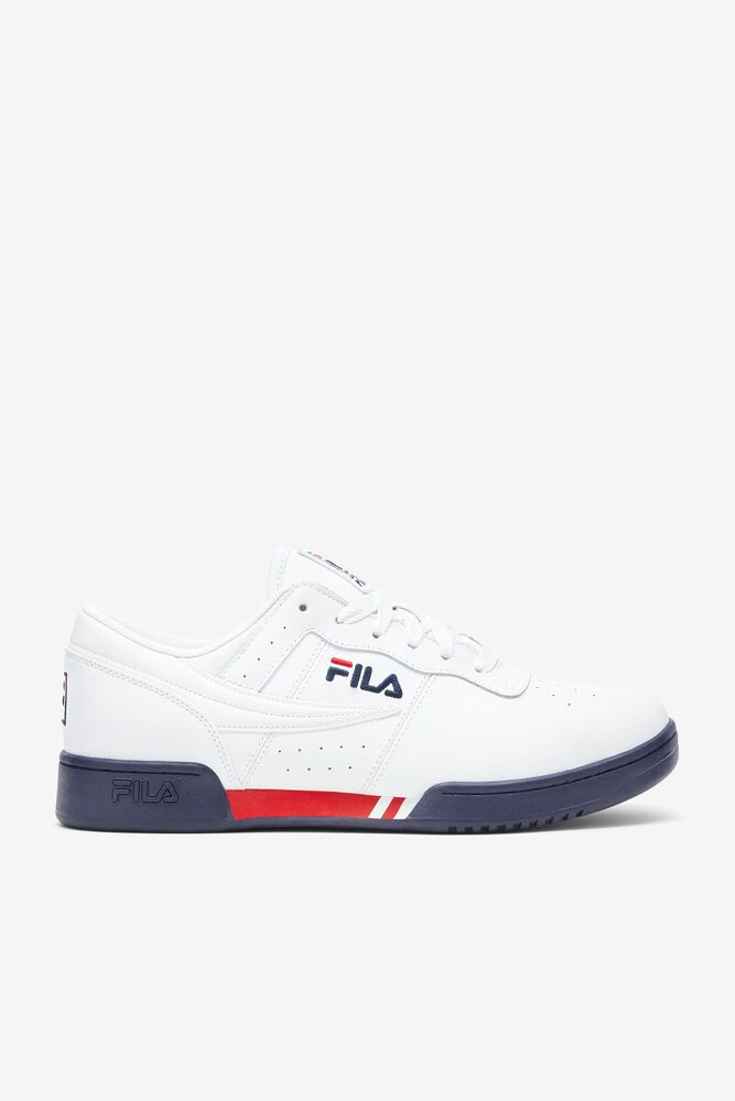 Fila Trainers Mens White Original Fitness Op - Ireland 47598-HIAU